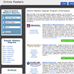 Online Masters's Website