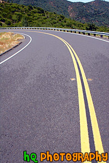 Road Curving to Left painting