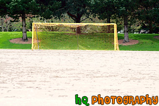 Yellow Soccer Goal painting