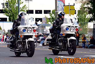 Police on Motorcycles painting