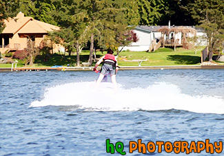 Back of Boy Jet Skiing painting