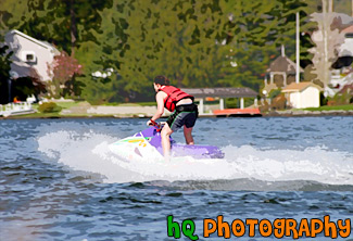 Jet Skiing painting