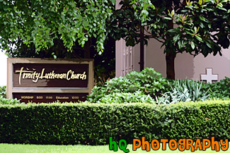 Trinity Lutheran Church Sign painting