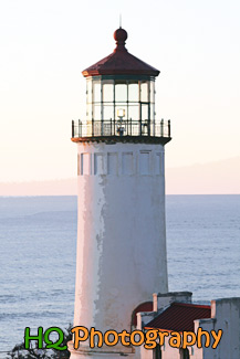 North Head Lighthouse Sunset painting