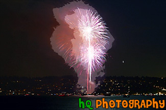 Fireworks in Tacoma painting