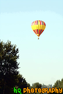 Scenic Hot Air Balloon painting