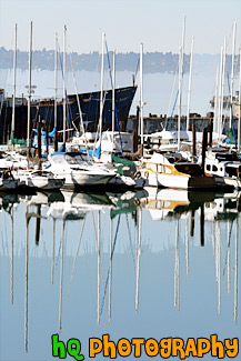 Sailboats & Reflections painting