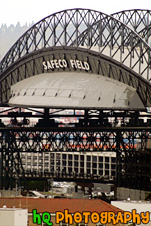 Close Up of Safeco Field Building painting