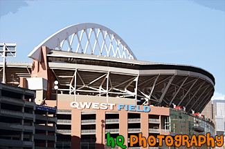 Qwest Field Up Close painting