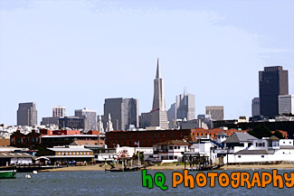 Financial District from Water painting