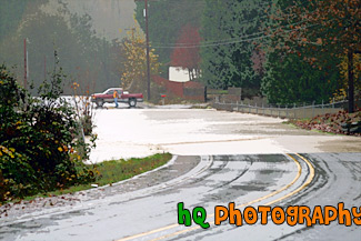 Flood Over Roadway painting