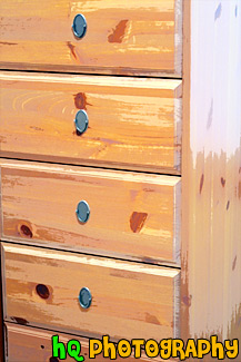 Wood Dresser painting