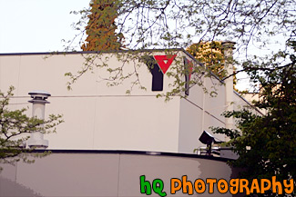 YMCA Building & Trees painting