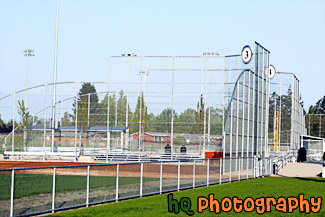 Baseball Field Backstop painting