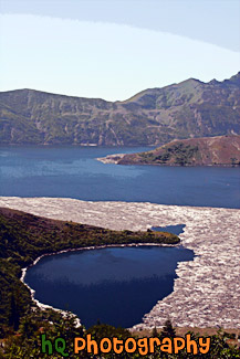 Vertical View of Spirit Lake painting