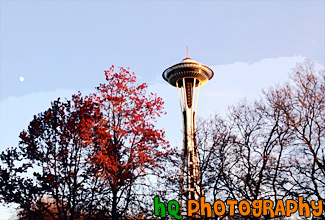 Space Needle at Dusk painting