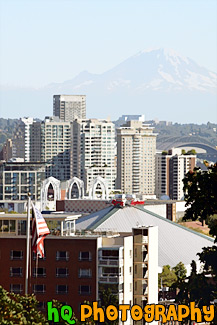 Seattle & Mt. Rainier painting