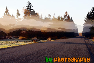 Fog Over Roadway painting