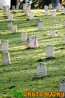 Graves on a Hill painting