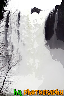 Snoqualmie Falls Waterfall Large Flow painting