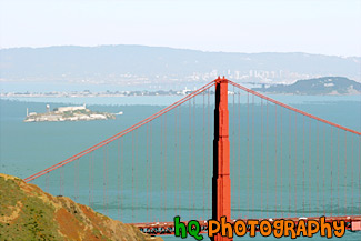 Golden Gate Bridge & Alcatraz painting