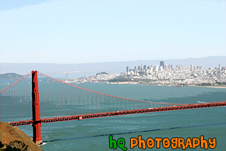 Golden Gate Bridge & The City painting