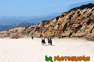 Horseback Riding on the Beach painting