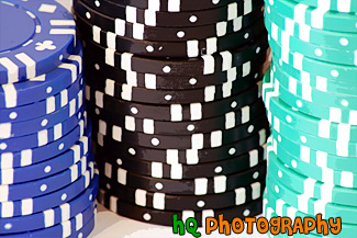 Stacked Poker Chips painting