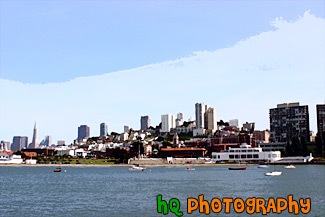 Ghirardelli Square & The City painting