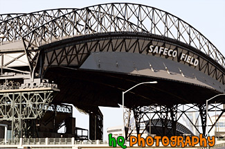 Front of Safeco Field Building painting