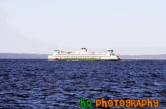 Ferry Boat & Blue Sky painting