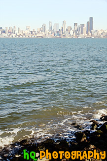 Seattle & Alki Beach Rocks painting