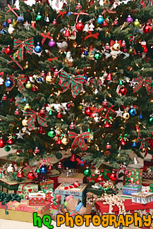 Christmas Tree & Decorations painting