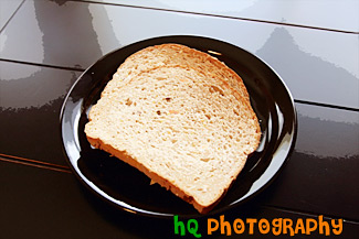 Bread Slices on Plate painting