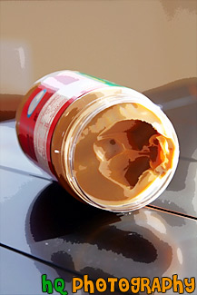 Jar of Peanut Butter painting