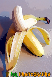 Peeled Banana painting