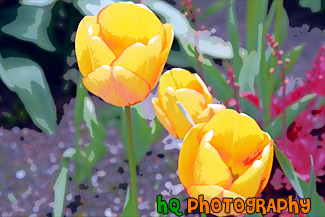 Orange Tulips painting