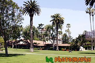 Santa Clara University Mission Gardens painting