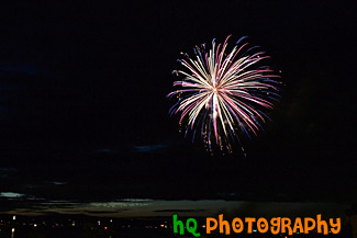 Sparkling Fireworks at Night painting