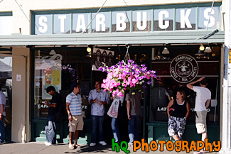 Original Starbucks in Seattle painting