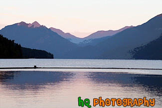 Lake Cresent During Sunset painting