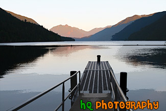 Lake Cresent & Dock painting