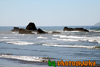 Sea Stacks off Ruby Beach painting