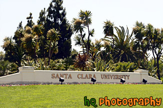 Santa Clara University Main Entrance painting