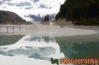 Diablo Lake Reflection painting