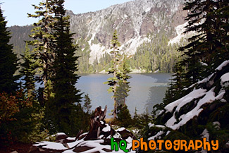 Eunice Lake, Snow & Mountain painting