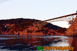 Deception Pass During Sunset painting