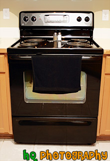 Black Kitchen Stove painting