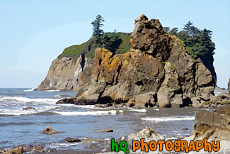 Ruby Beach Rocks & Seastacks painting