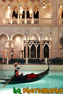 Venice Gondola Ride at Las Vegas painting